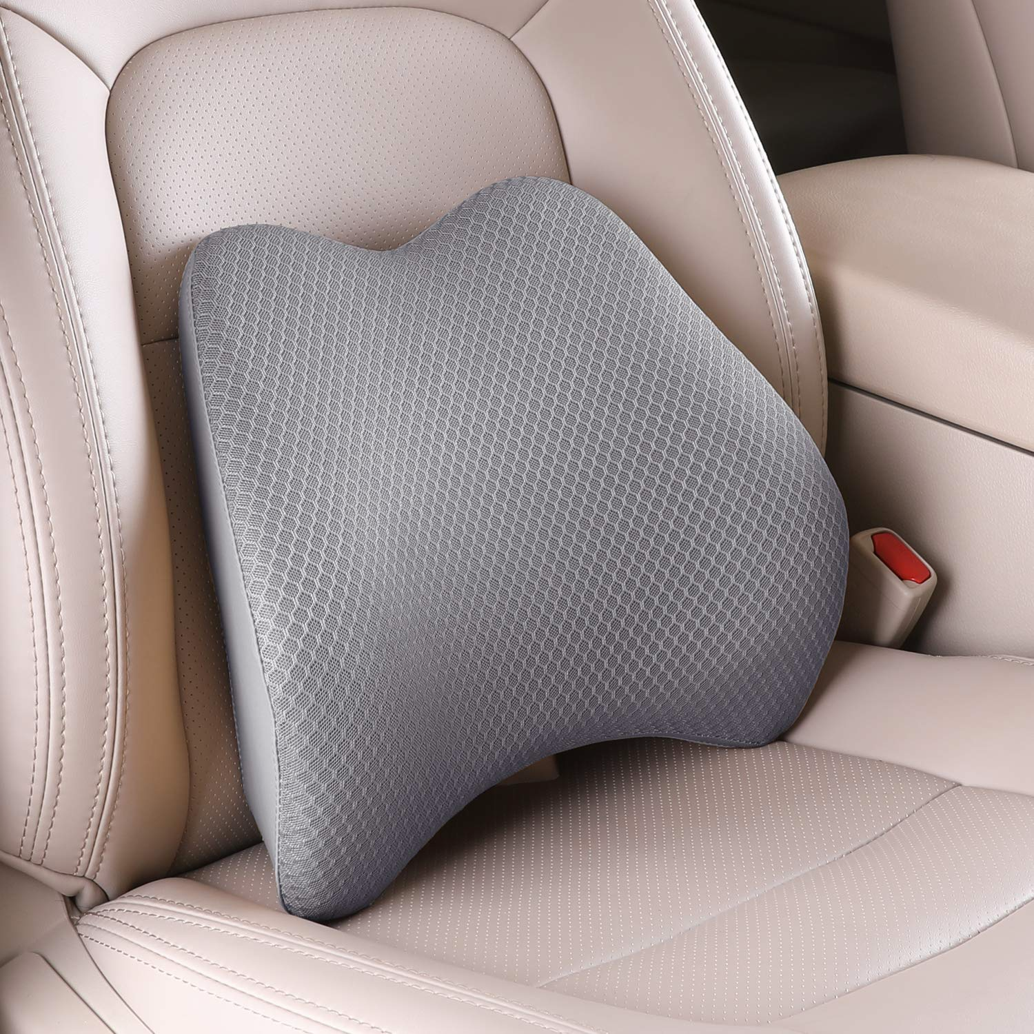 1 Pcs Car Memory Foam Lumbar Support Pillow Car Design Thin And